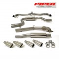 Piper exhaust Volkswagen GOLF MK6 GTI 3.0" TURBOBACK DECAT 2 SILENCER TPA